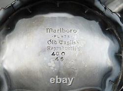 Vintage MARLBORO Silver Plate on Copper 4 Pc Tea Set Old English Reproduction