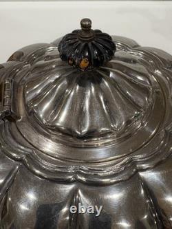 Vintage Melon Design Tea Coffee Cream & Sugar Set England Sheffield Elegant READ