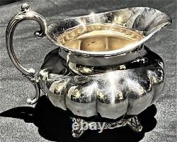 Vintage Melon Sheffield Design by Community 6 Pc Silver Coffee/Tea Set