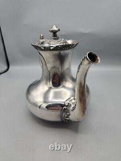 Vintage, Meriden B Company Silver Plate Tea / Coffee Set, Pitcher, Suger, Cream