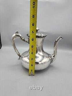 Vintage, Meriden B Company Silver Plate Tea / Coffee Set, Pitcher, Suger, Cream