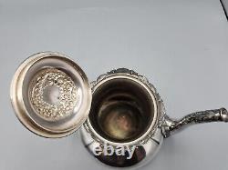 Vintage, Meriden B Company Silver Plate Tea / Coffee Set, Pitcher, Suger, Cream