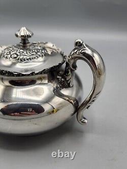 Vintage, Meriden B Company Silver Plate Tea / Coffee Set, Pitcher, Suger, Cream