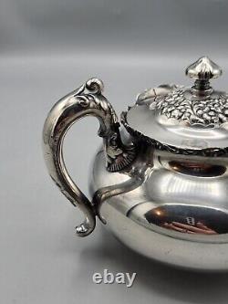 Vintage, Meriden B Company Silver Plate Tea / Coffee Set, Pitcher, Suger, Cream