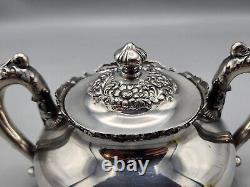Vintage, Meriden B Company Silver Plate Tea / Coffee Set, Pitcher, Suger, Cream