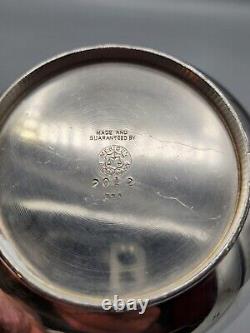 Vintage, Meriden B Company Silver Plate Tea / Coffee Set, Pitcher, Suger, Cream