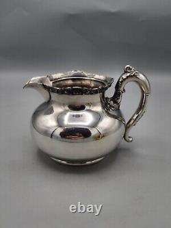 Vintage, Meriden B Company Silver Plate Tea / Coffee Set, Pitcher, Suger, Cream