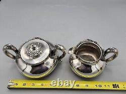 Vintage, Meriden B Company Silver Plate Tea / Coffee Set, Pitcher, Suger, Cream
