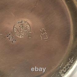 Vintage Meriden Silver Plate Co. Tea Pot & Quadruple Plate Serving Tray