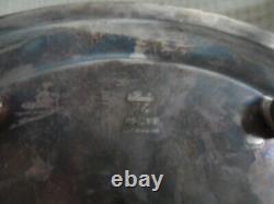 Vintage Mid Century English Barker Ellis Silver Plate Footed Tea Caddy