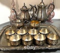 Vintage ONEIDA Silver plate 13 Piece Coffee/Tea Service Set
