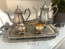 Vintage ONEIDA Silver plate 13 Piece Coffee/Tea Service Set