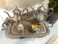 Vintage ONEIDA Silver plate 13 Piece Coffee/Tea Service Set