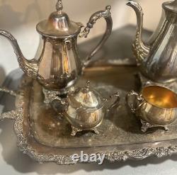 Vintage ONEIDA Silver plate 13 Piece Coffee/Tea Service Set