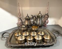Vintage ONEIDA Silver plate 13 Piece Coffee/Tea Service Set