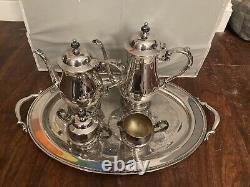 Vintage ONEIDA Silver plate 4-Piece Coffee/Tea Service Set