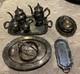 Vintage Oneida Community Queen Bess Silver Tudor Plate Coffee & Tea Set
