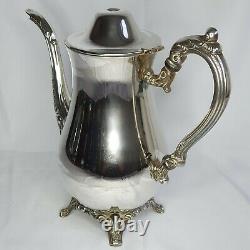 Vintage Oneida Silver Plated Tea Set Coffee Pot Teapot Sugar Bowl Milk Jug Tray