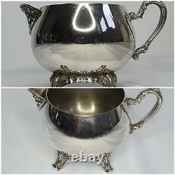 Vintage Oneida Silver Plated Tea Set Coffee Pot Teapot Sugar Bowl Milk Jug Tray