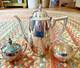 Vintage Oneida Silversmiths Silver-plate 3 Pc Tea Set Pot Sugar Withlid Creamer