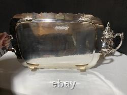 Vintage Oneida USA Silver Plate 5-piece Coffee/Tea Service Set with Tray