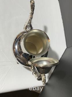 Vintage Oneida USA Silver Plate 5-piece Coffee/Tea Service Set with Tray