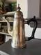 Vintage Ornate Silver Plate Wood Handle Coffee Tea Pot