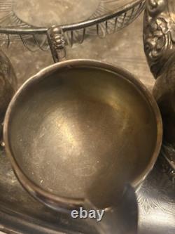 Vintage Pilgrim Silver-plate Tea Coffee Bread 6 Piece Set