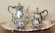 Vintage Poole Silverplated Coffee Tea Set W, /tray 5 Pieces