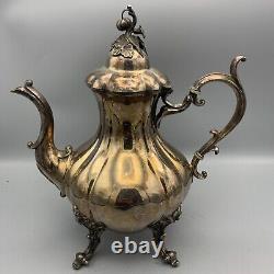Vintage REED & BARTON 1795 Winthrop Silver Plated Tea Set 4 pieces