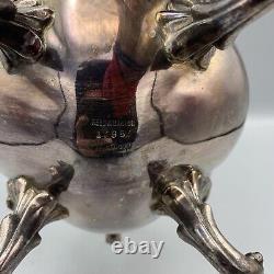 Vintage REED & BARTON 1795 Winthrop Silver Plated Tea Set 4 pieces