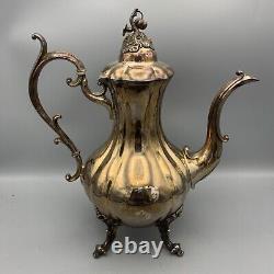 Vintage REED & BARTON 1795 Winthrop Silver Plated Tea Set 4 pieces