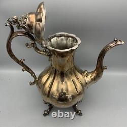 Vintage REED & BARTON 1795 Winthrop Silver Plated Tea Set 4 pieces
