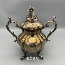 Vintage REED & BARTON 1795 Winthrop Silver Plated Tea Set 4 pieces