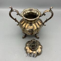 Vintage REED & BARTON 1795 Winthrop Silver Plated Tea Set 4 pieces