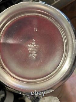 Vintage Rare Silver Plate Coffee And Tea Set Walker & Hall Sheffield