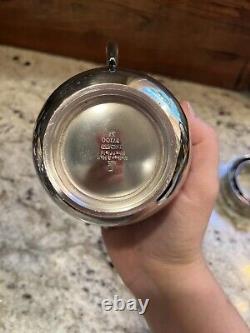 Vintage Rare Silver Plate Coffee And Tea Set Walker & Hall Sheffield