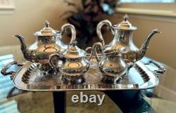 Vintage Reed & Barton 5600 Regent Sterling Silver Plated 5 pc. Tea Set-Beautiful