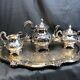 Vintage Reed & Barton 5600c Hand Chased Regent Tea & Coffee Serving Set With Tray