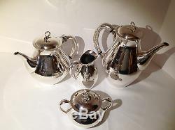 Vintage Reed & Barton Americana Silverplate 4 Piece Coffee & Tea Service RARE