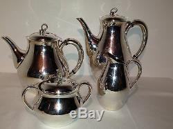 Vintage Reed & Barton Americana Silverplate 4 Piece Coffee & Tea Service RARE