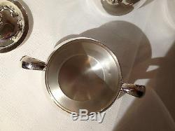 Vintage Reed & Barton Americana Silverplate 4 Piece Coffee & Tea Service RARE