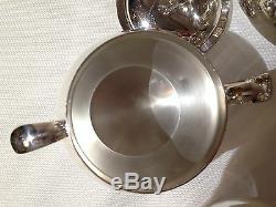 Vintage Reed & Barton Americana Silverplate 4 Piece Coffee & Tea Service RARE