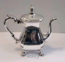 Vintage Reed & Barton Northumberland 5800 Silver Plated Coffee Tea Service READ