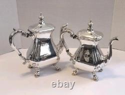 Vintage Reed & Barton Northumberland 5800 Silver Plated Coffee Tea Service READ