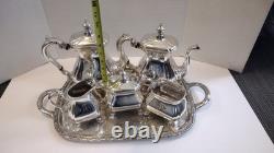 Vintage Reed & Barton Northumberland 5800 Silver Plated Coffee Tea Service READ