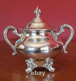 Vintage Reed & Barton Regent 5600 Silverplate Tea Set With Tray