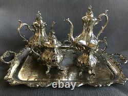 Vintage Reed & Barton -Silver plated coffee/tea set with large tray