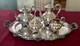 Vintage Reed & Barton Silverplate Regent 5600 Coffee Tea Set 4 Pieces Plus Tray