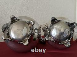 Vintage Reed & Barton Silverplate REGENT 5600 Coffee Tea Set 4 Pieces Plus Tray